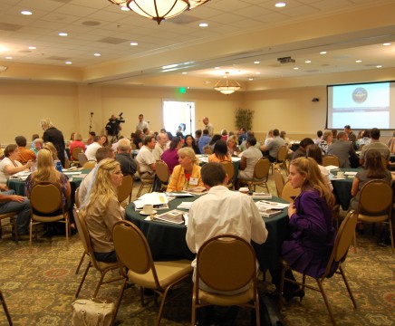 More than 400 new participants were accepted into the 2011 Journey Leadership Development program at NAVAIR. Orientation was held July 14 at Patuxent River Naval Air Station, Md. (U.S. Navy photo)