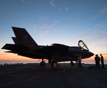 F-35B Joint Strike Fighter sunset
