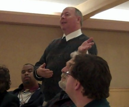 County Planner Jeff Jackman describes a zoning plan to help revitalize Lexington Park.