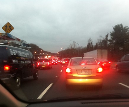 traffic tail lights