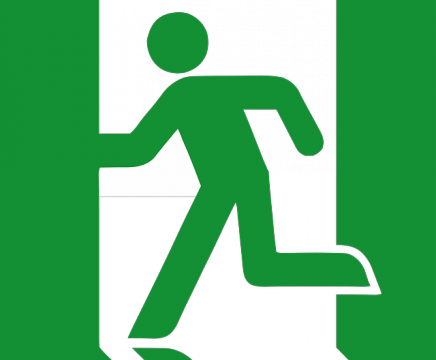 Exit sign