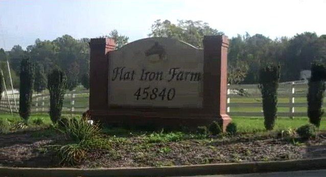 flat iron farm sign