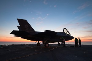 F-35B Joint Strike Fighter sunset