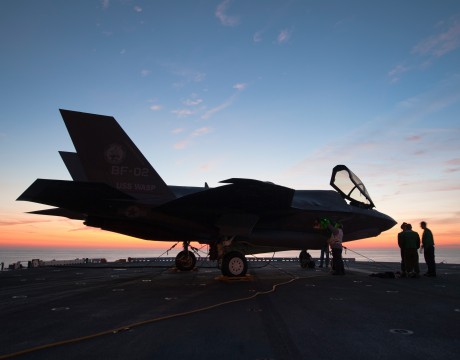 F-35B Joint Strike Fighter sunset
