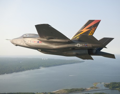 F-35B JSF over Pax River