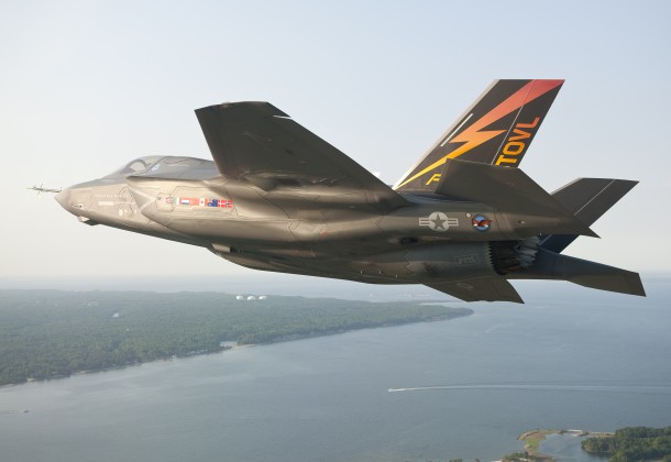 F-35B JSF over Pax River