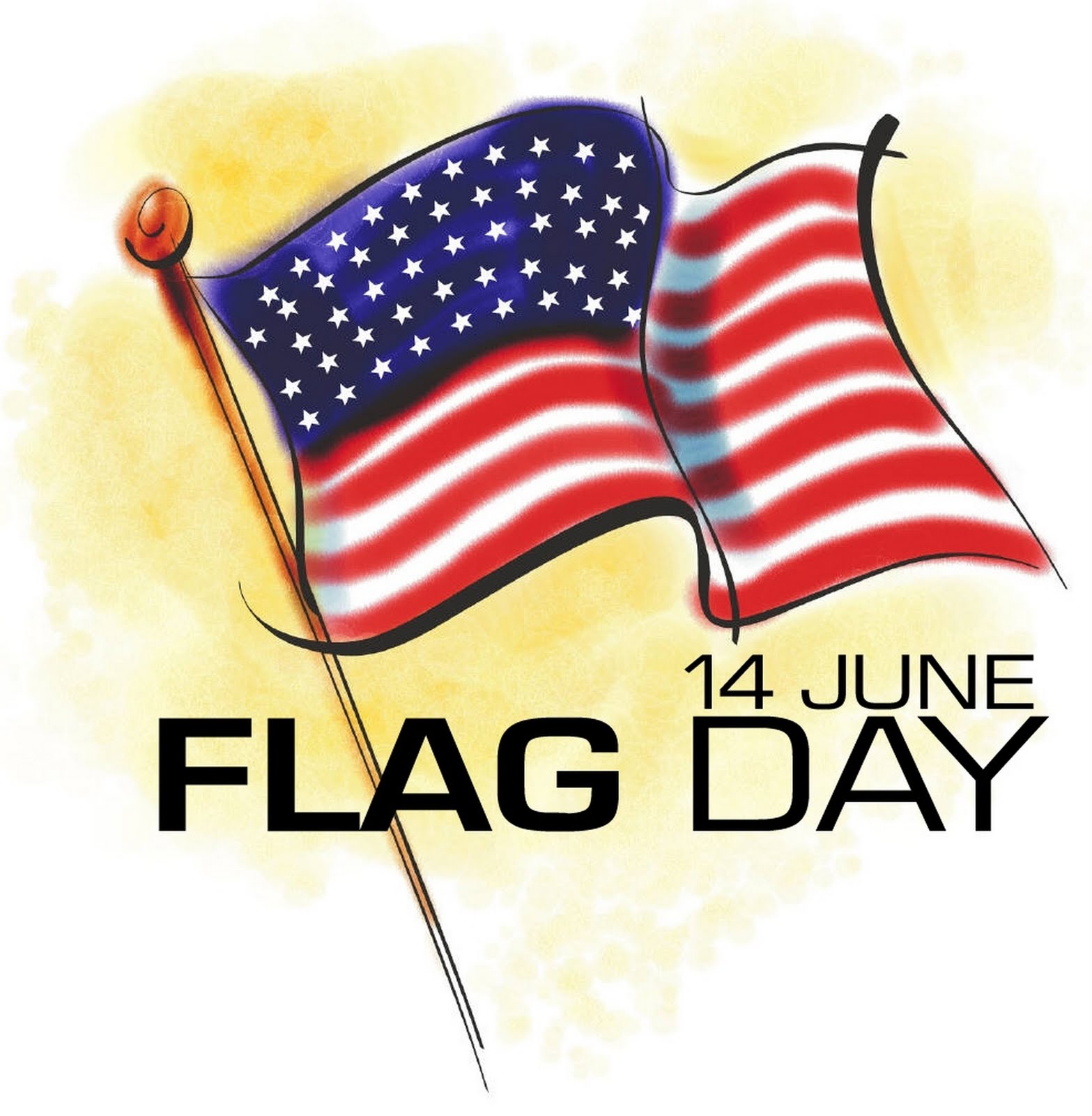 American Flag Day Clip Art American flag day. stock vector