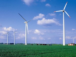 wind turbine farm