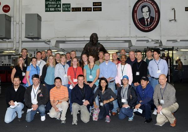 NAVAIR future leaders Bush tour