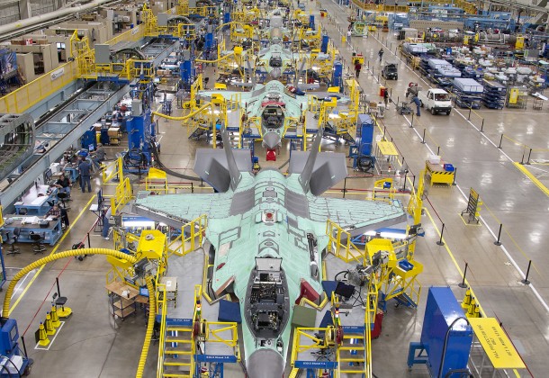 F-35 JSF assembly line