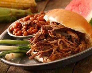 barbecue pit beef sandwich