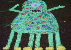 annmarie gardens sidewalk chalk-a-thon
