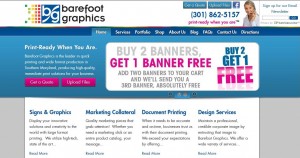 Barefoot Graphics web site