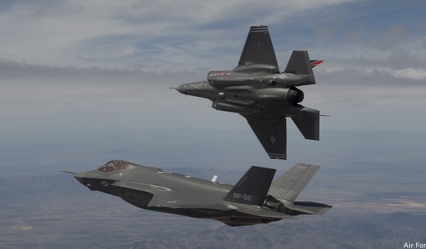 F-35s in Flight