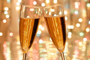 champagne glasses