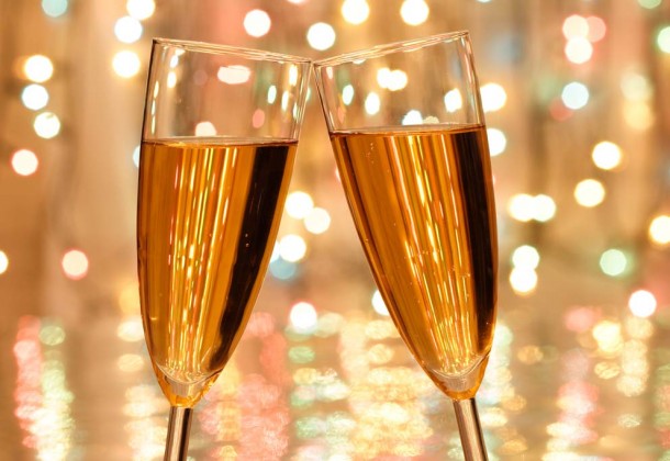 champagne glasses