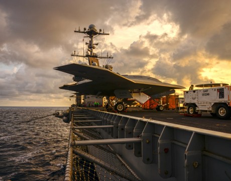 x-47b UCAS-D on USS Truman