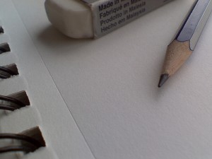 pencil eraser paper