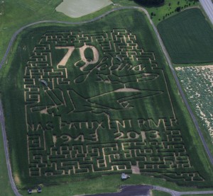 Bowles Farms corn maze 2013