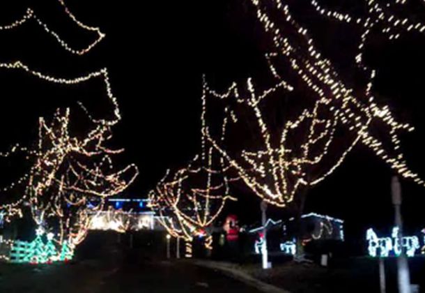 Lights Display at Flat Iron Farm