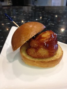 BBQ bacon slider