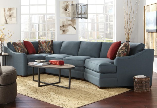 Raley's blue sectional