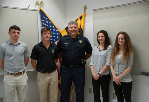 Interns Learn About Careers in Law Enforcement