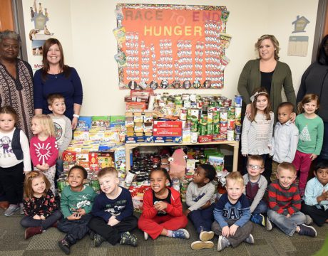 Learning Center Collects for Food Bank