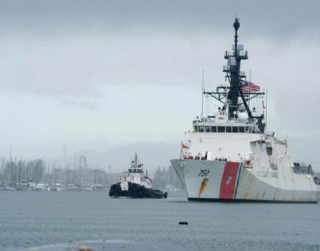 Coast Guard Cutter Performing Operations in Asia