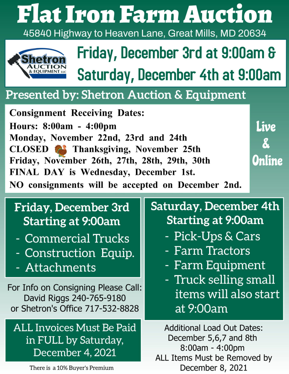 Flat Iron Farm's Auction Is Back! LexLeader