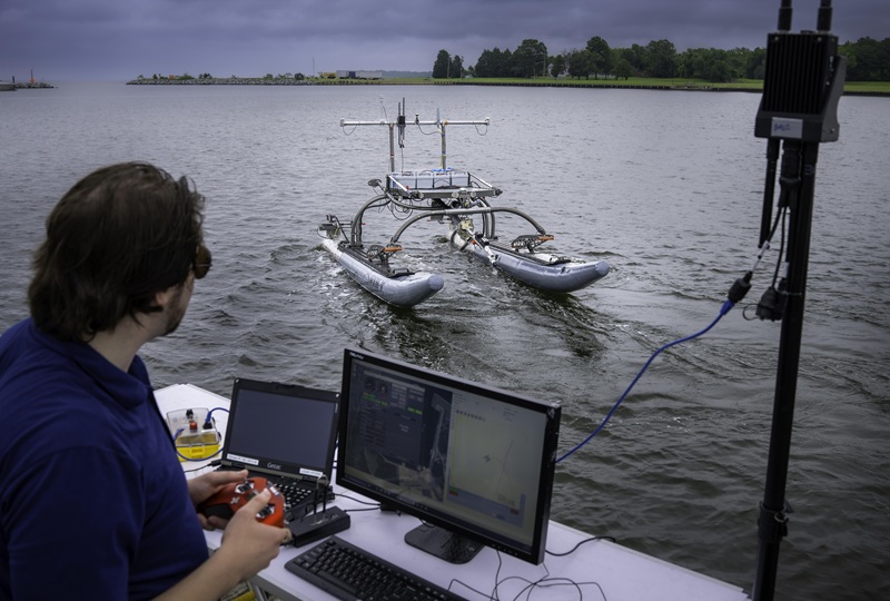 Navy: Cross Domain Swarm Sensing Demo at Pax a Success